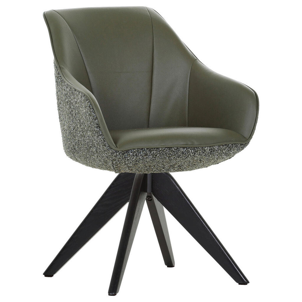 Landscape ŽIDLE S PODRUČKAMI, žinylka, vzhled kůže, olivově zelená