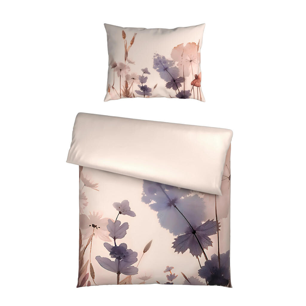 Novel OBOUSTRANNÉ POVLEČENÍ, satén, přírodní barvy, 140/220 cm