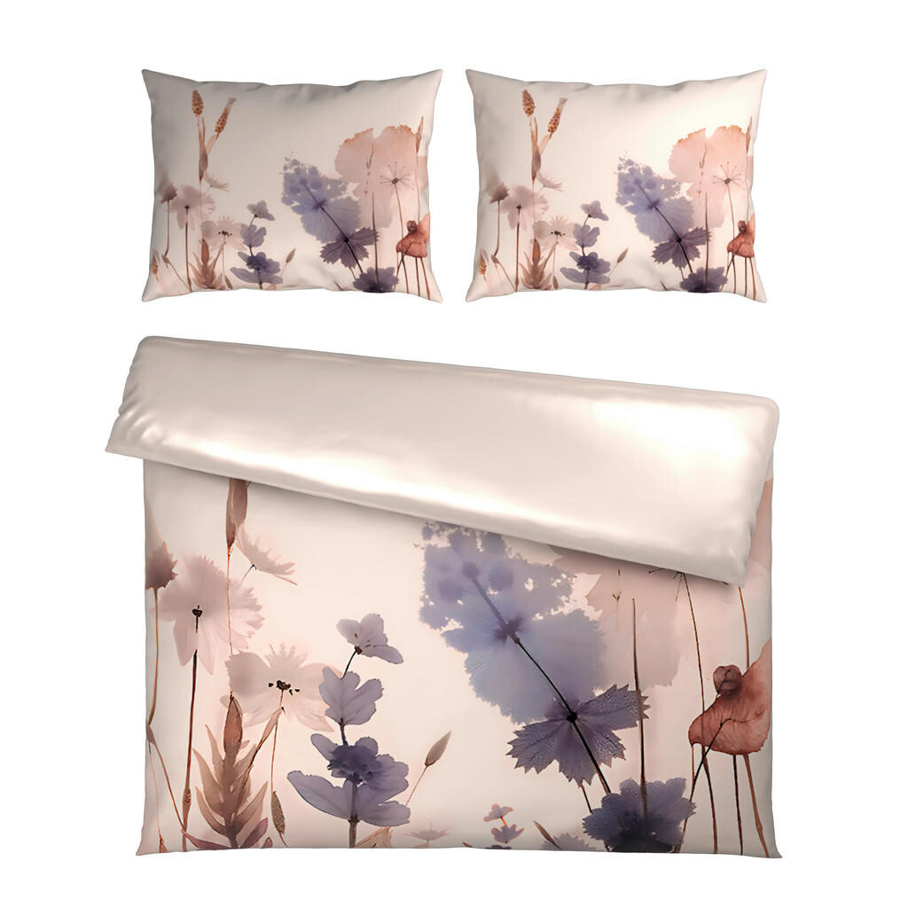 Novel OBOUSTRANNÉ POVLEČENÍ, satén, přírodní barvy, 200/200 cm