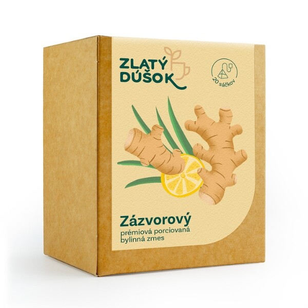 Porcovaný čaj Zlatý Doušek – Zázvorový 45 g