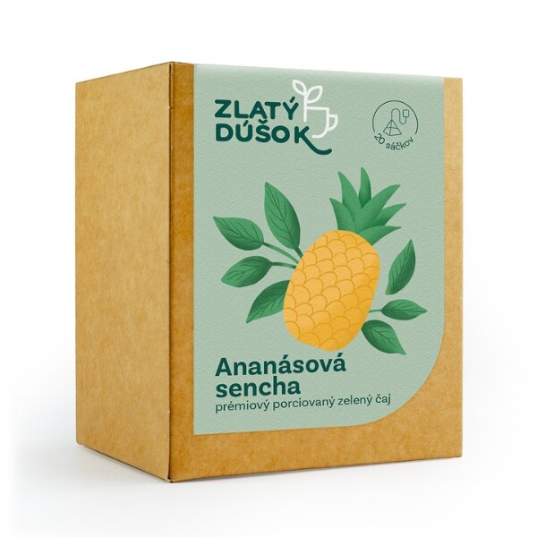 Porcovaný čaj Zlatý Doušek – Ananasová sencha 45 g