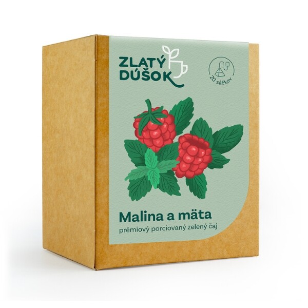 Porcovaný čaj Zlatý Doušek – Malina a máta 45 g