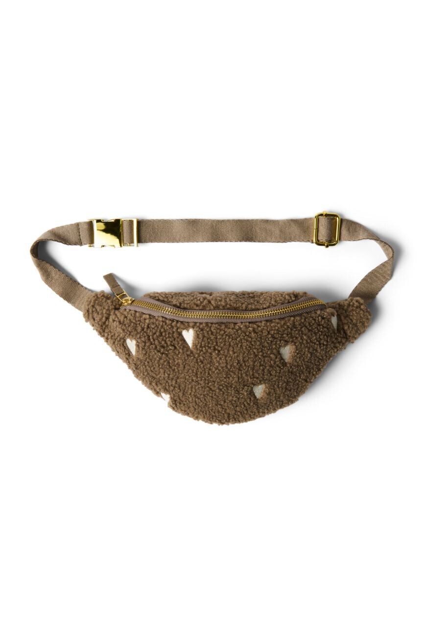 STUDIO NOOS Teddy Hearts Mini Fanny Pack - kabelka l Brown Hearts