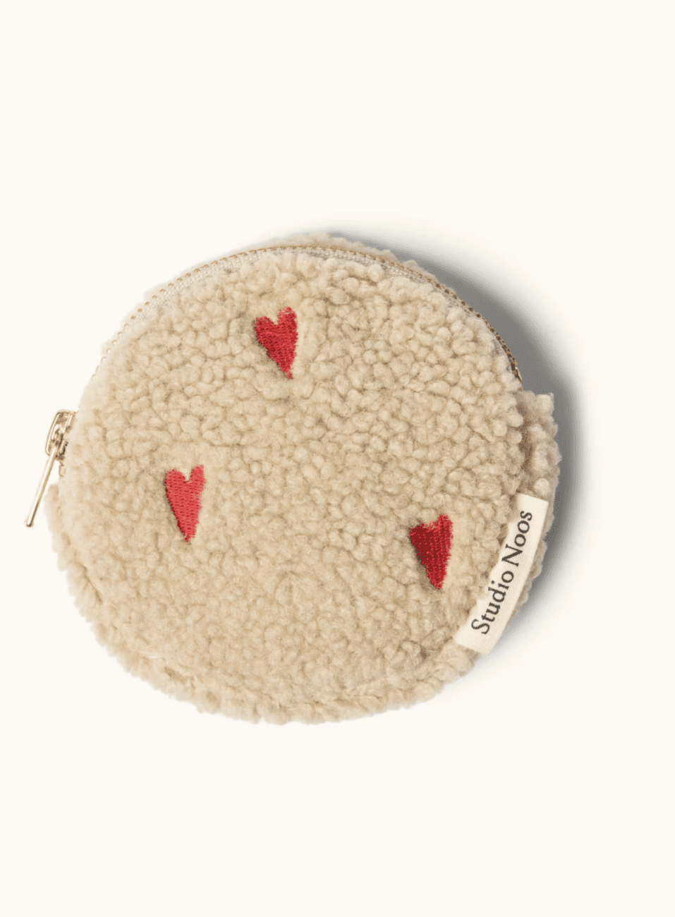 STUDIO NOOS Teddy Hearts Wallet - peněženka l Ecru Hearts