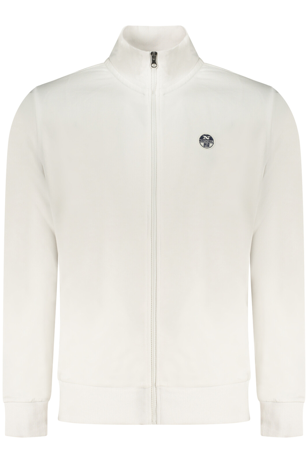 Bílá pánská mikina na zip