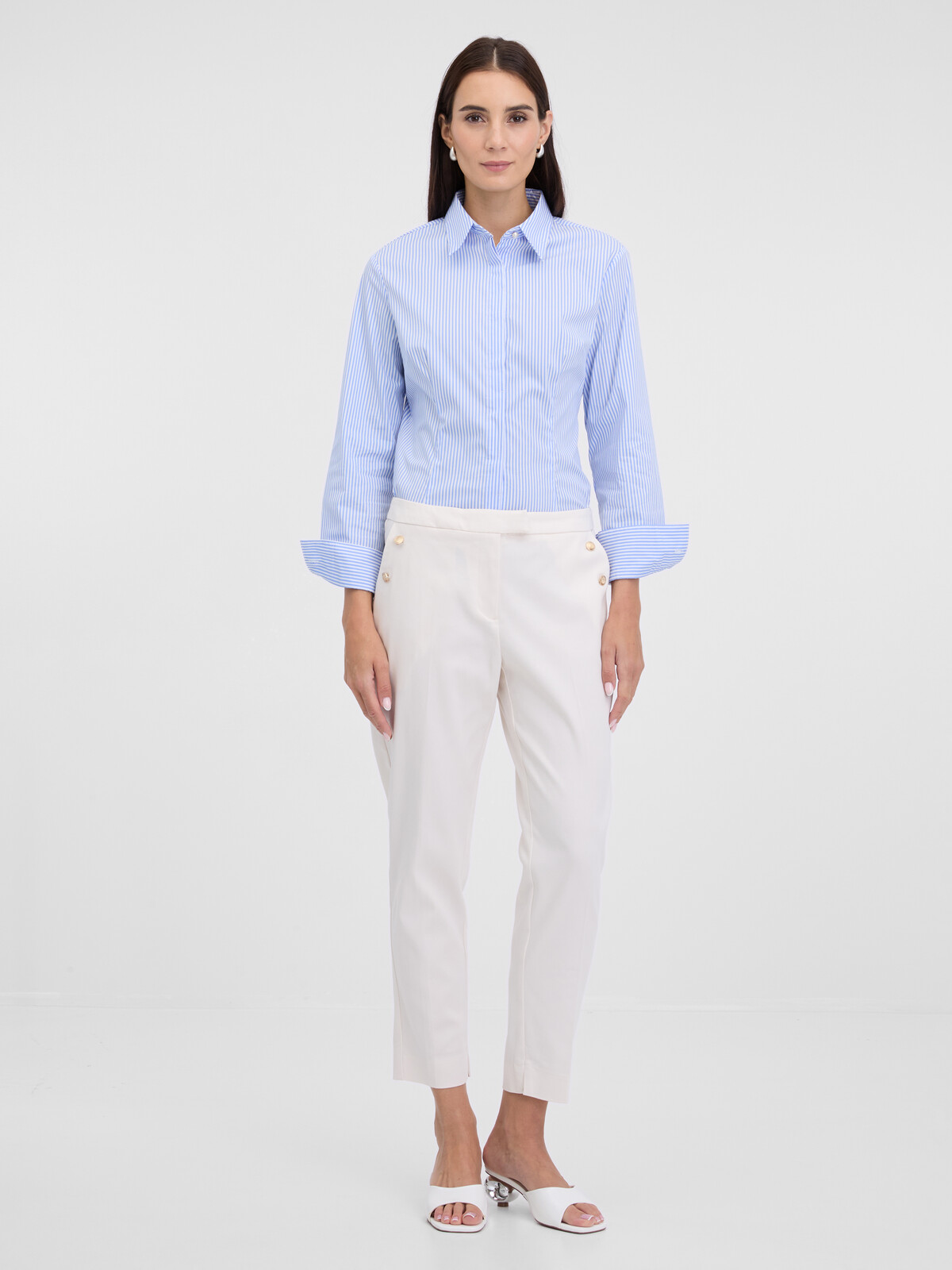 Krémové dámské kalhoty ORSAY