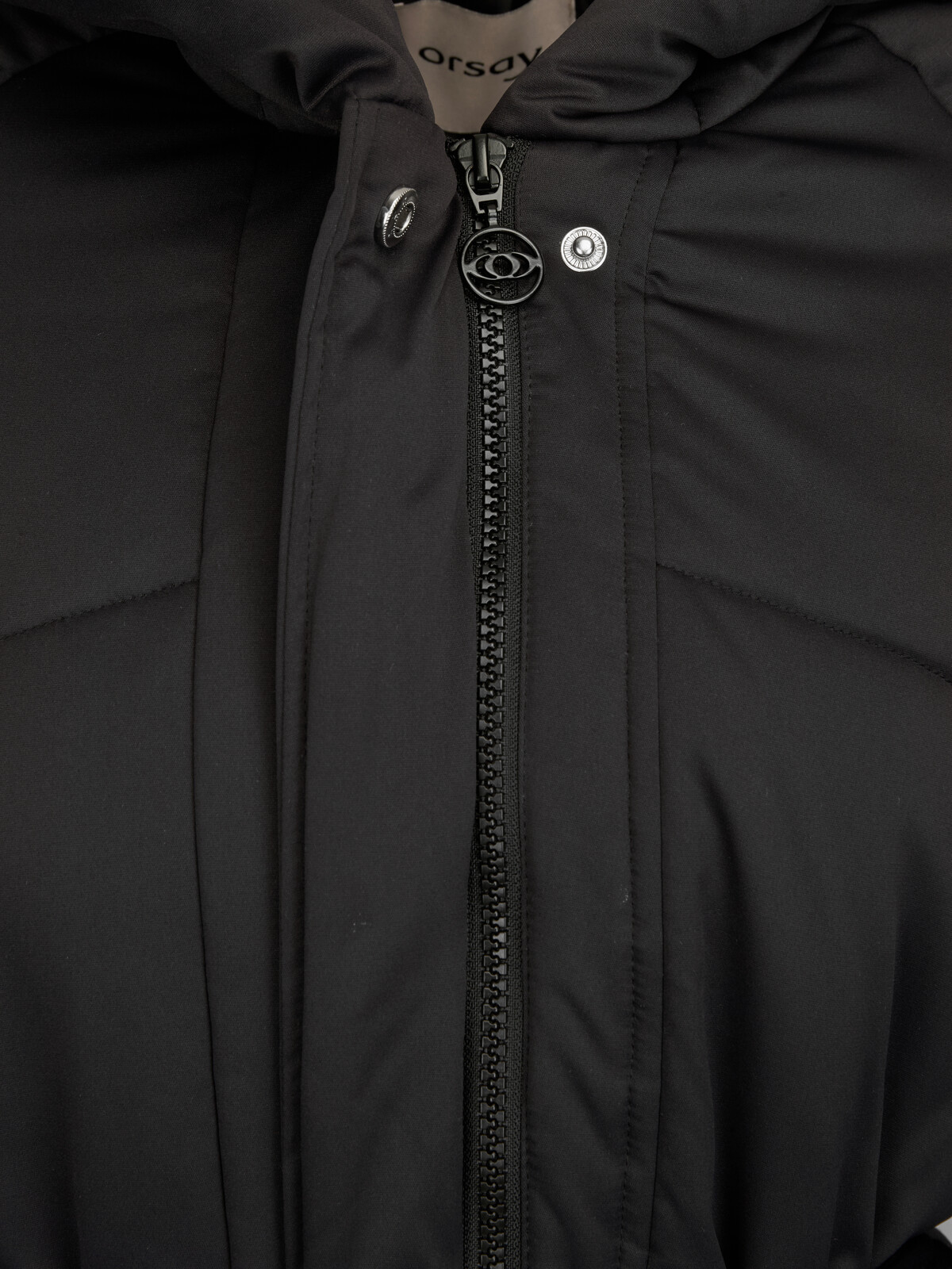 Dámský černý prošívaný kabát ORSAY
