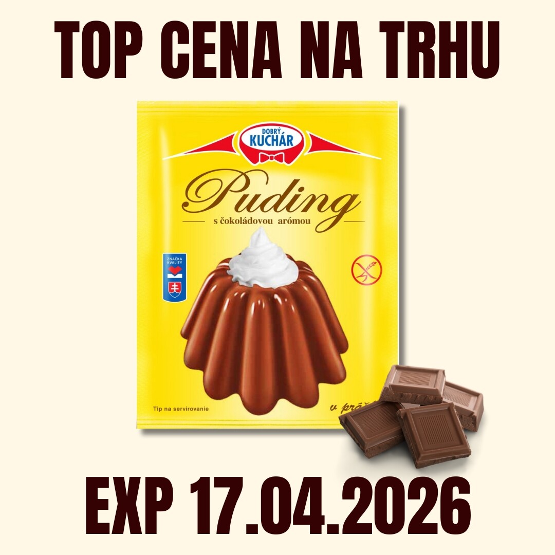 KÁVOVINY Puding čokoládový 40 g EXP 17.04.2026