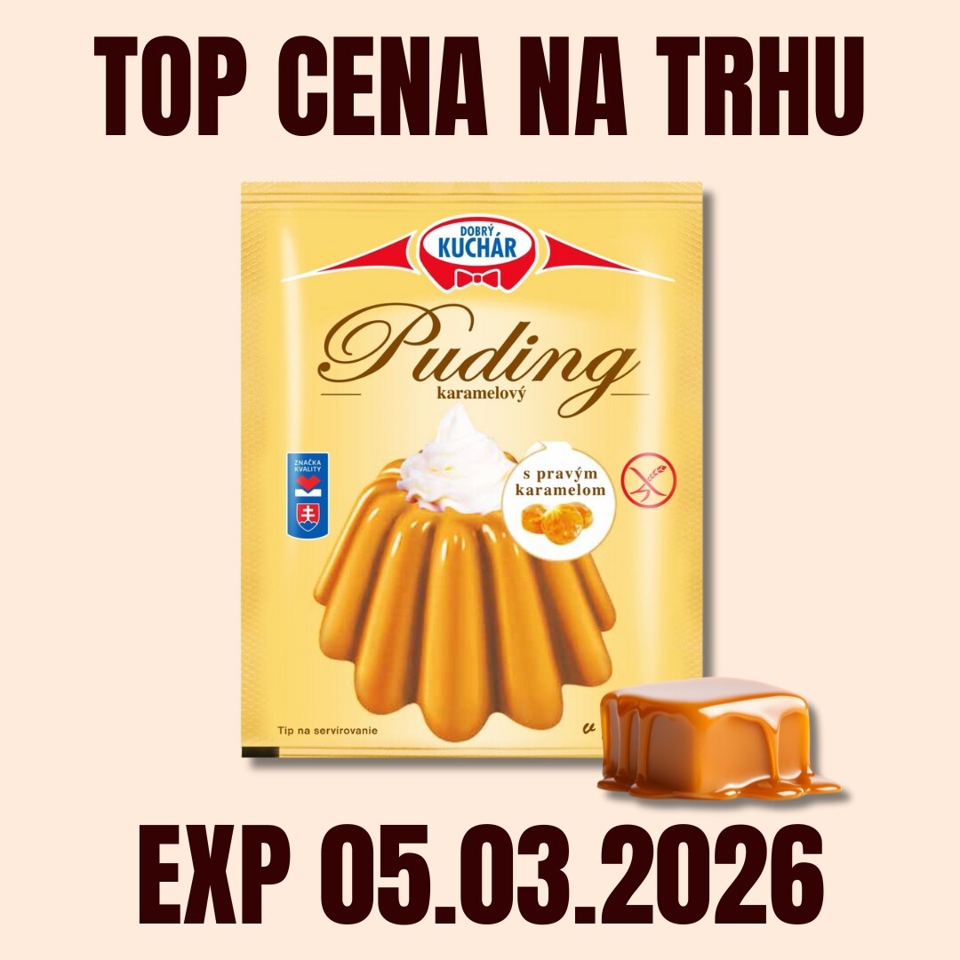 KÁVOVINY Puding karamelový 40 g EXP 05.03.2026
