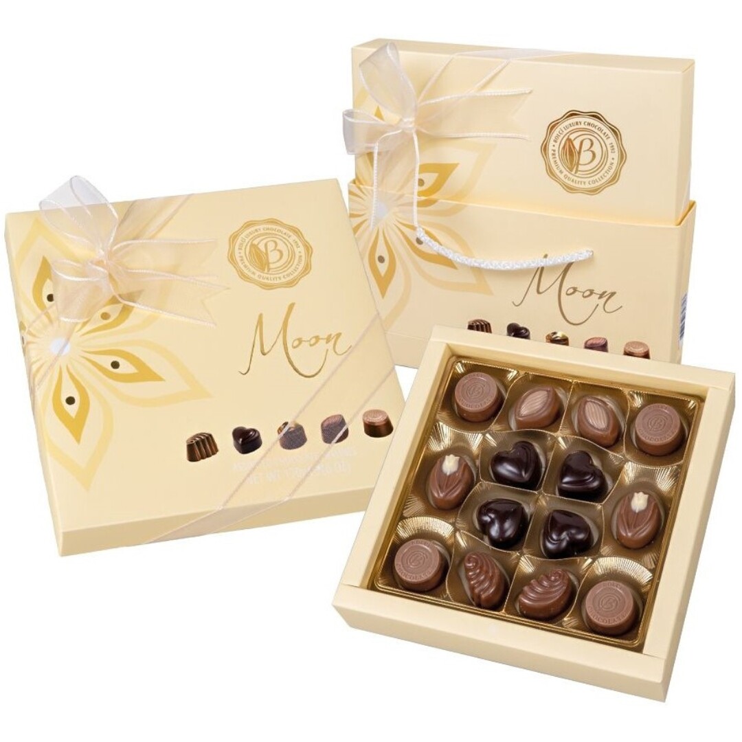 BOLCI Moon Pastel - Mix pralinek s dárkovou taškou 130 g