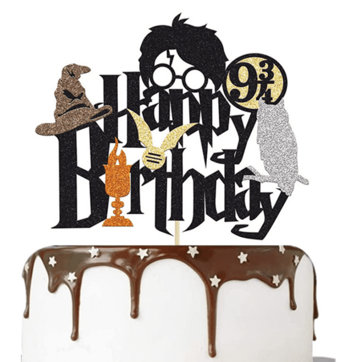 Zápich na dort Happy birthday, Harry potter - Cakesicq