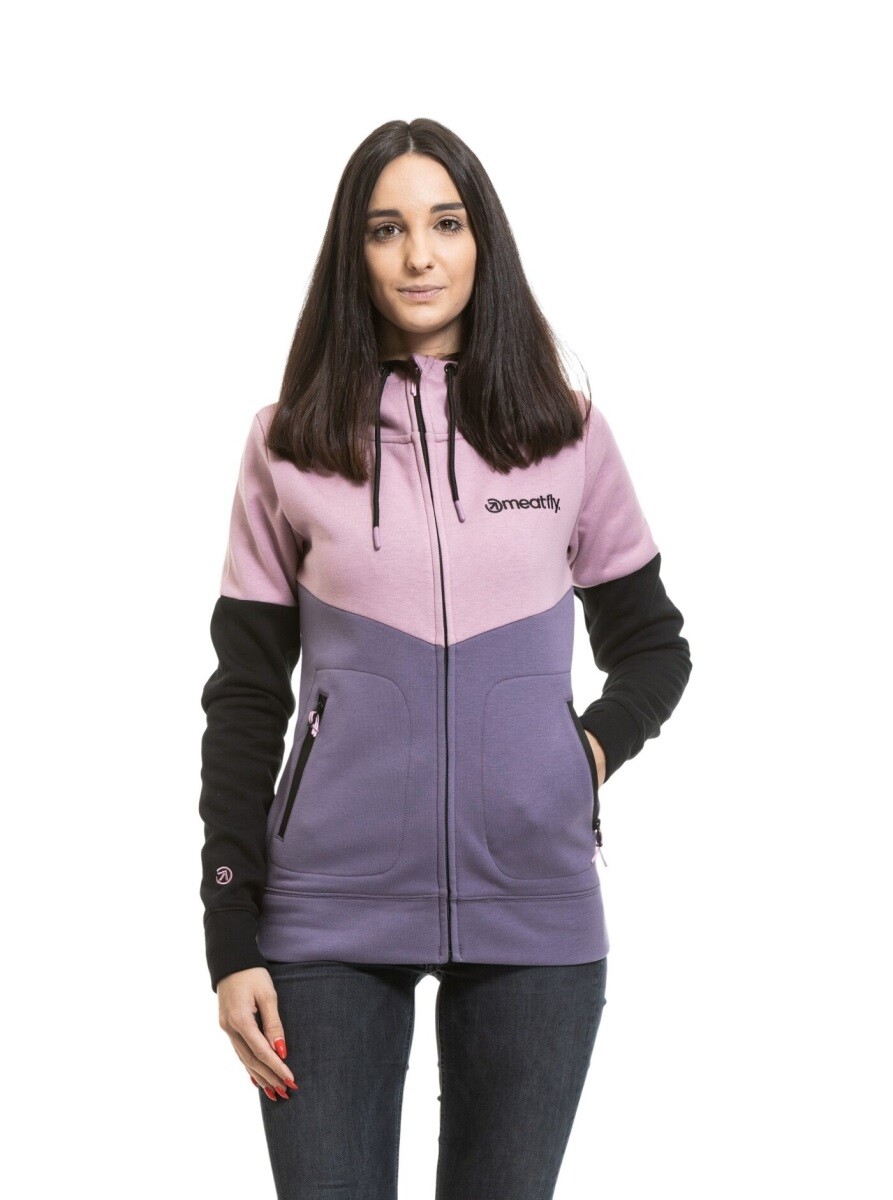 Dámská technická mikina meatfly omni fialová xs
