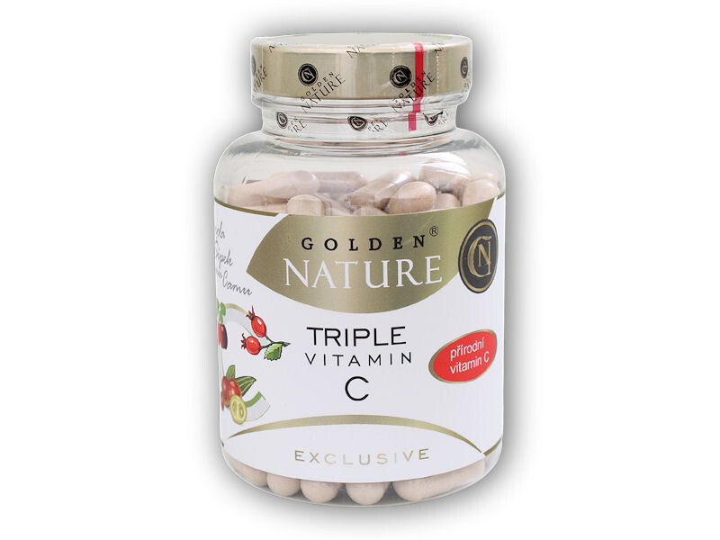 Golden Natur Exclusive triple přírodní vitamín C 100 kapslí