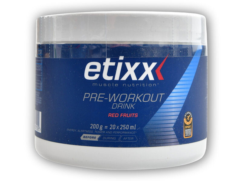 Etixx Pre-workout drink 200g Varianta: červené ovoce