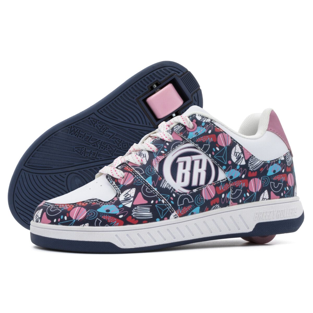 Breezy Rollers - Groovy White/Multicolored- boty s kolečkem Velikost boty: 30