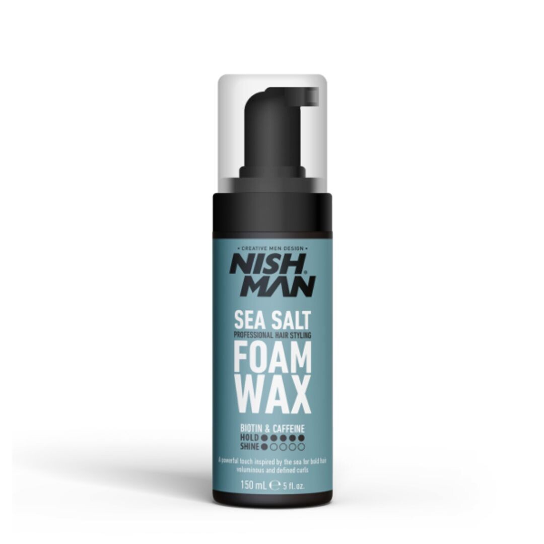 Nishman Sea Salt Foam Wax - pěnový vosk s obsahem soli pro extra texturu, 150 ml