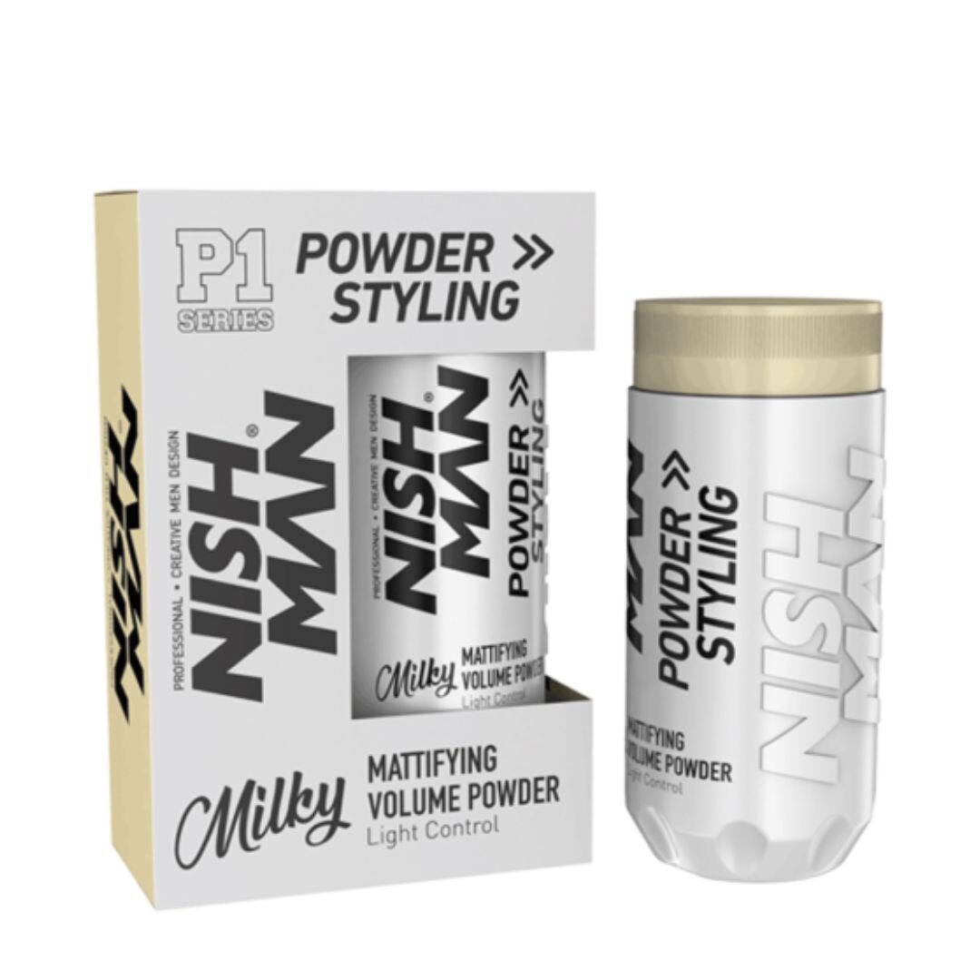 Nishman P1 MILKY Mattifying Volume Powder - objemový pudr s mléčnou vůní, 20 g