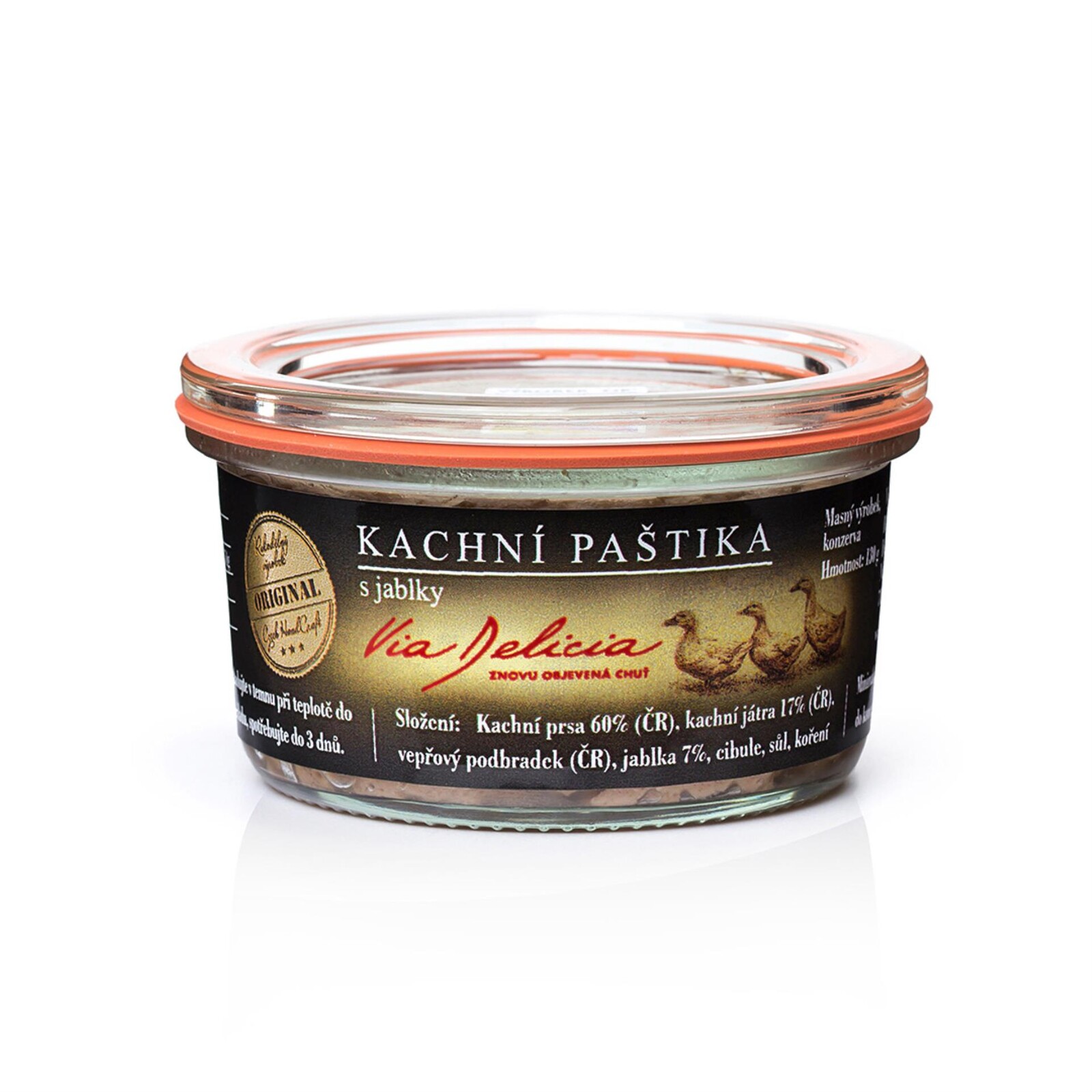 Kachní paštika s jablky, 130 g