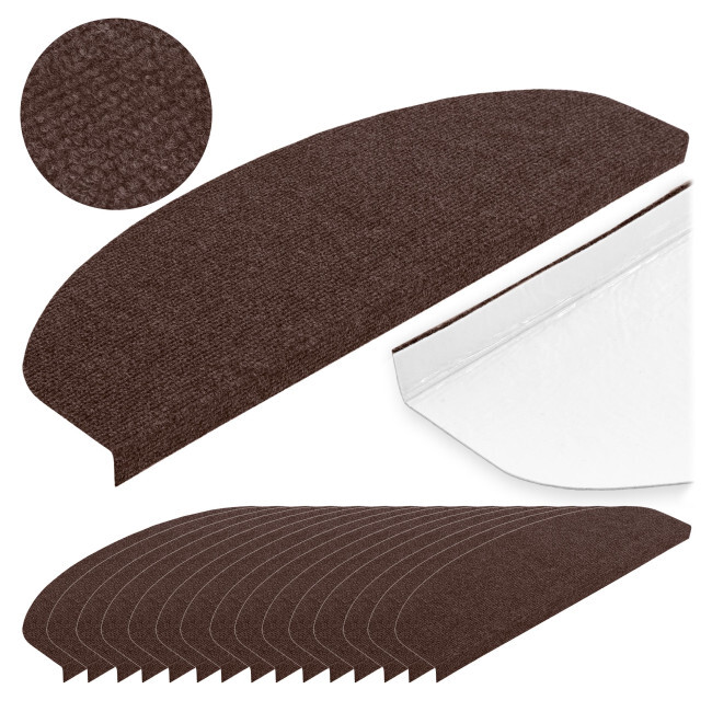 Nášlap na schody STEPI hnědý (15 ks)