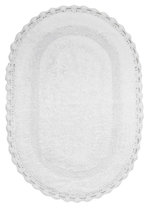 Koupelnový kobereček CROCHET bílý
