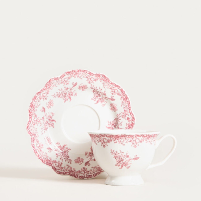 Šálek LOURRY s podšálkem, červená 763540 200 ml