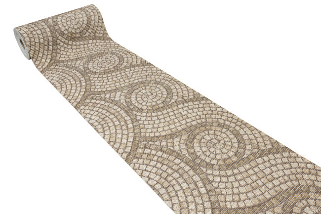 Koupelnová pěnová rohož 222B Mozaika hnědá