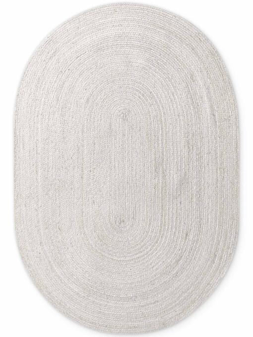 Koberec Hanse Home Jute Braided Rangpur bílý ovál