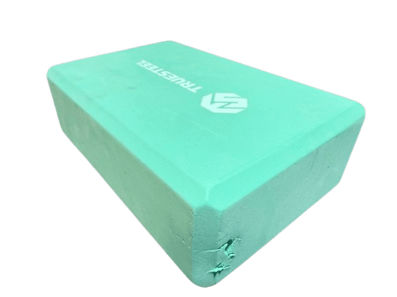 TRUESTEEL Jóga bloky – Yoga Block - 2. JAKOST Tyrkysový Délka: 15,2 cm