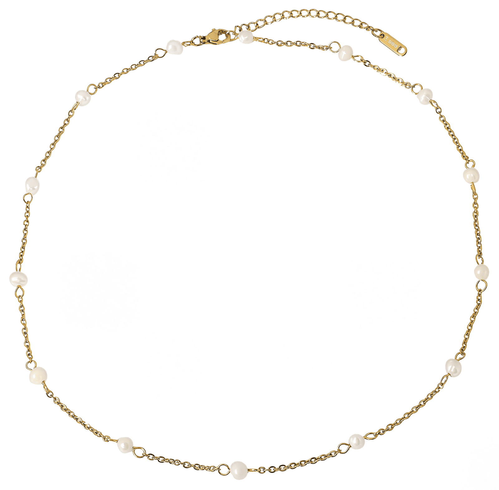 ELENYS Pure Pearl – pozlacený náhrdelník 18K žluté zlato Délka: 45+5 cm / max. 50 cm