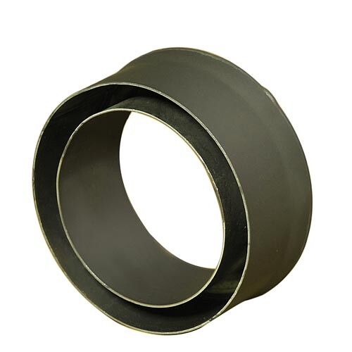 Eurometal Redukce do komína 180/200 mm (d.80 mm), silnostěnná, černá