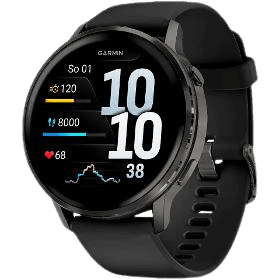 GARMIN Venu 4 slate + černý silikonový řemínek 45 mm