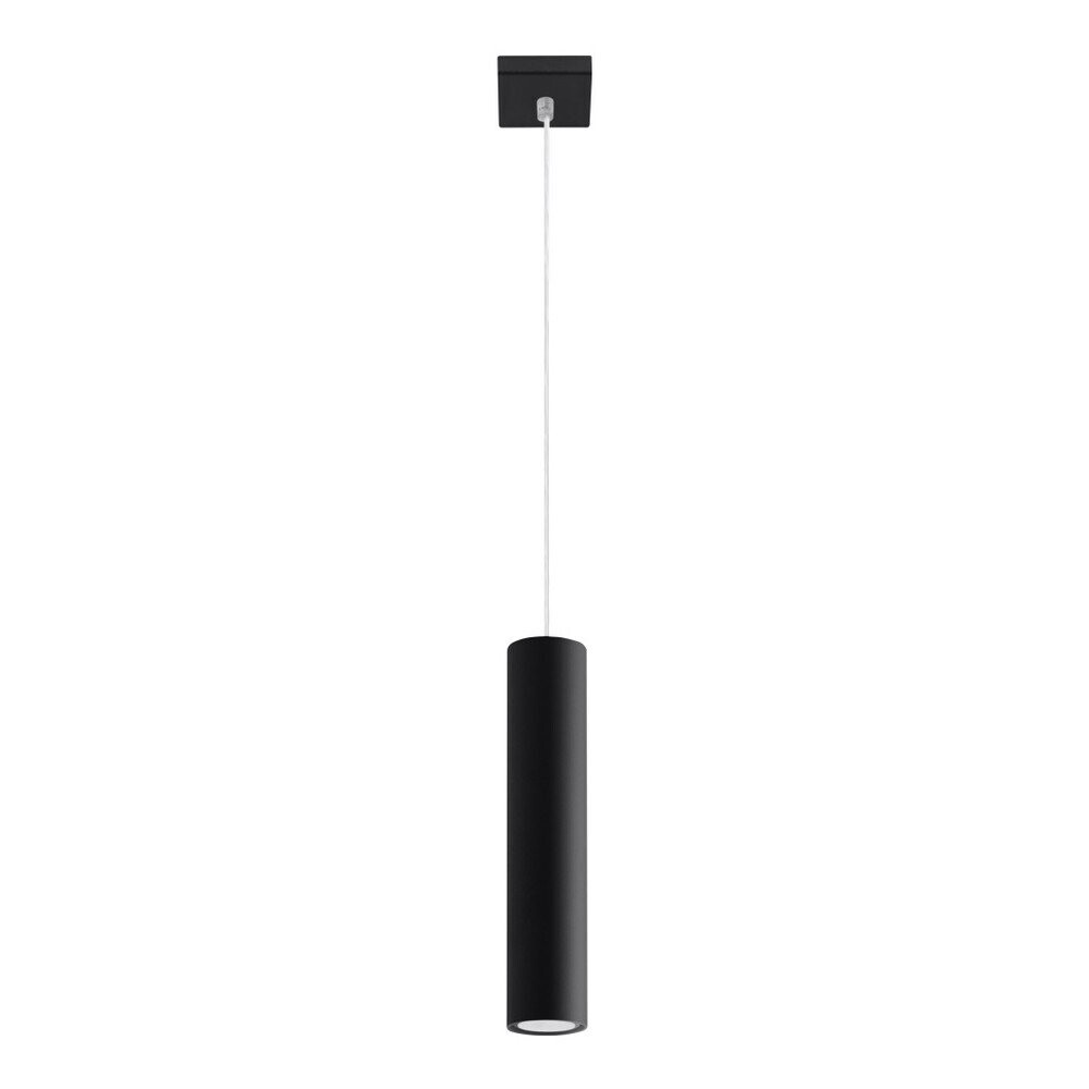 Černé kovové závěsné svítidlo Castro – Sollux