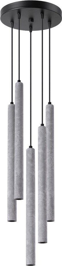 Šedé betonové závěsné svítidlo ø 25 cm Fideus – Sollux