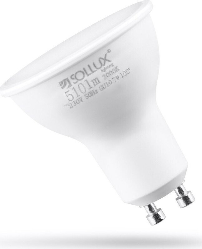 Teplá bílá LED žárovka GU10, 7 W – Sollux