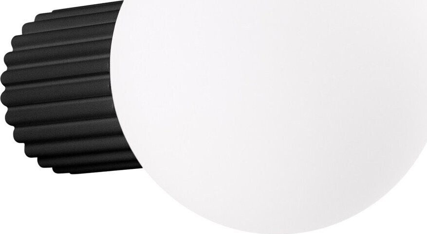 Černé nástěnné svítidlo ø 12 cm Orbital – Sollux