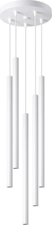 Bílé kovové závěsné svítidlo ø 25 cm Fideus – Sollux