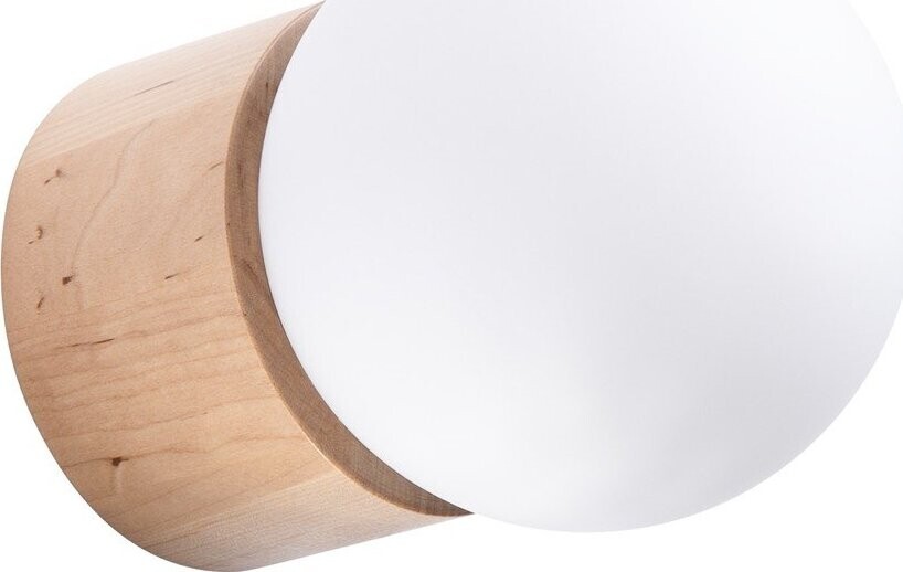 Bílé/v přírodní barvě nástěnné svítidlo ø 12 cm Surtur – Sollux
