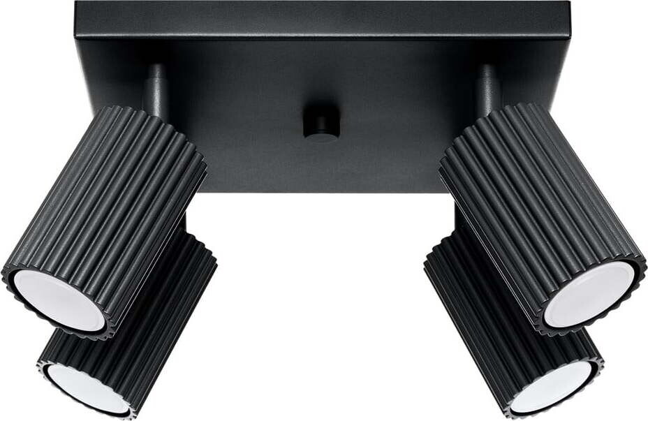 Černé kovové bodové svítidlo ø 6,5 cm Gleam – Sollux