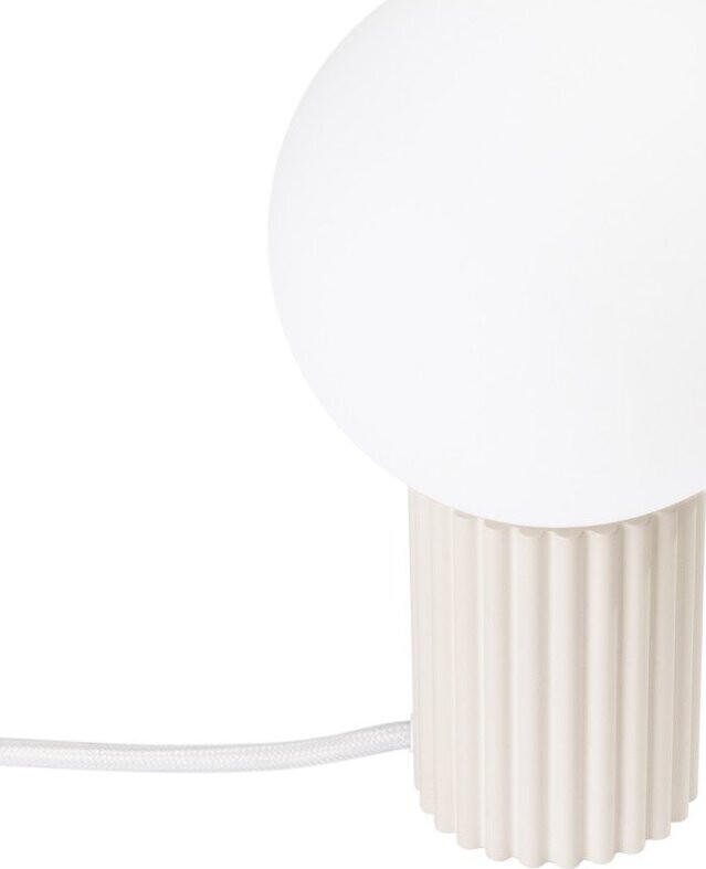 Krémová stolní lampa se skleněným stínidlem (výška 19 cm) Orbital – Sollux