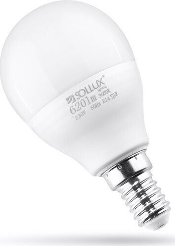 Teplá bílá LED žárovka E14, 7,5 W – Sollux