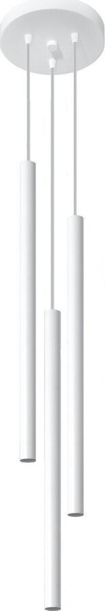 Bílé kovové závěsné svítidlo ø 20 cm Fideus – Sollux