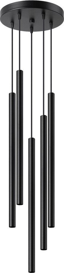 Černé kovové závěsné svítidlo ø 25 cm Fideus – Sollux