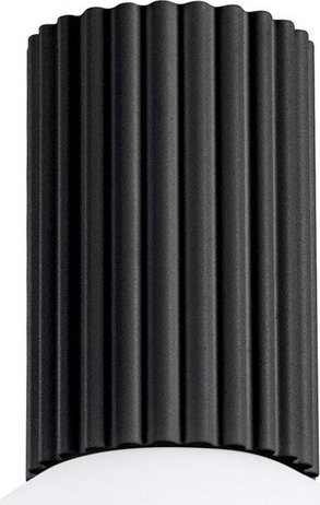 Černé stropní svítidlo se skleněným stínidlem ø 12 cm Orbital – Sollux