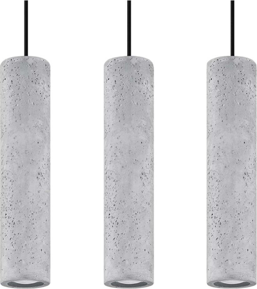 Šedé betonové závěsné svítidlo Fadre – Sollux