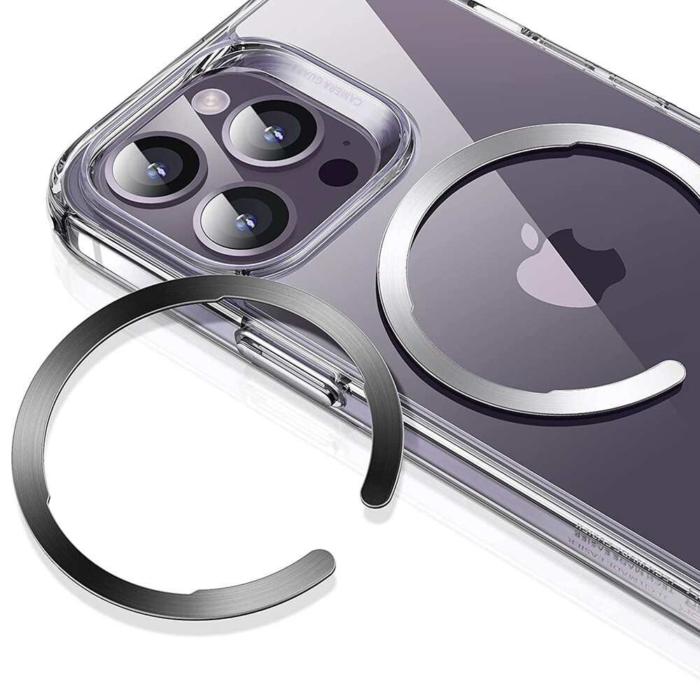 ESR Adapter HaloLock (2 balení) kompatibilní s MagSafe univerzální kroužek na telefon pro Samsung iPhone černá stříbrná