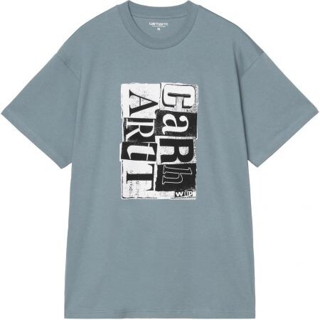 Triko Carhartt Wip Moving Letterpress S/ - Šedá - L