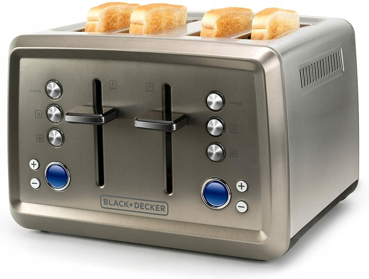 Toustovač Sendvičovač 4 plátky Rošt na rohlíky Bagel 1960W BXTO1960E Black&Decker