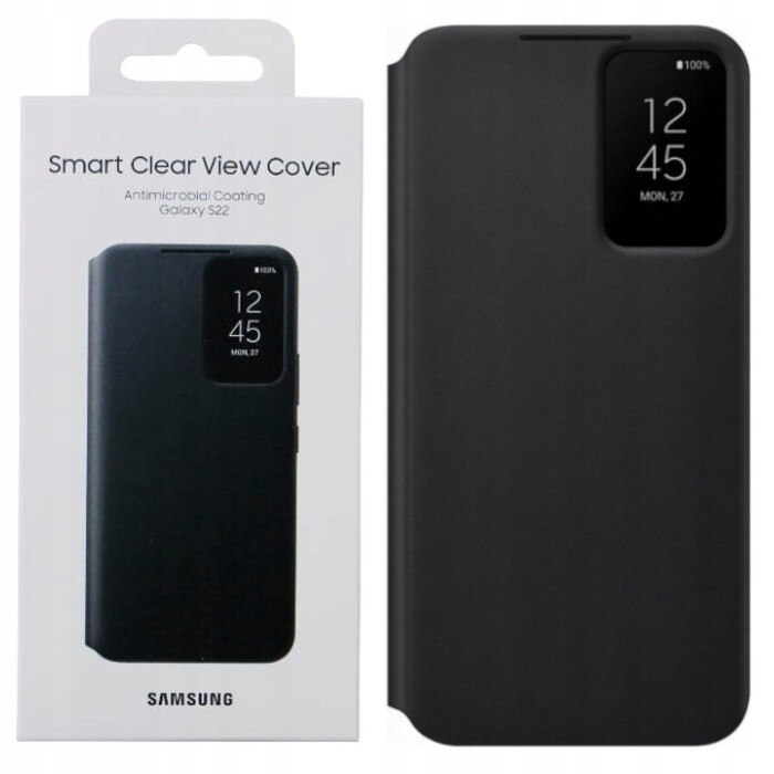 Originální Pouzdro S Klopou Smart Clear View Cover Pro Samsung Galaxy S22