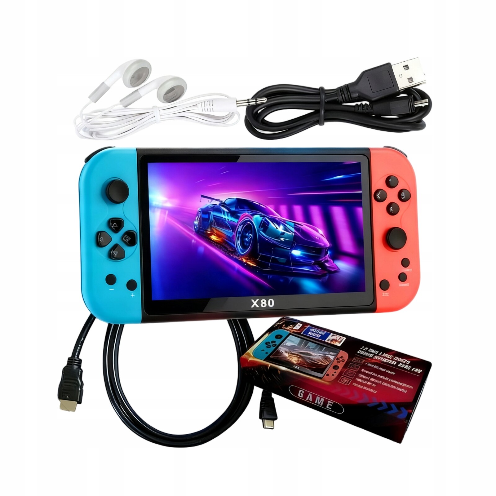 Přenosná konzole Retro 10 000 her s velkým 4jádrovým displejem Procesor