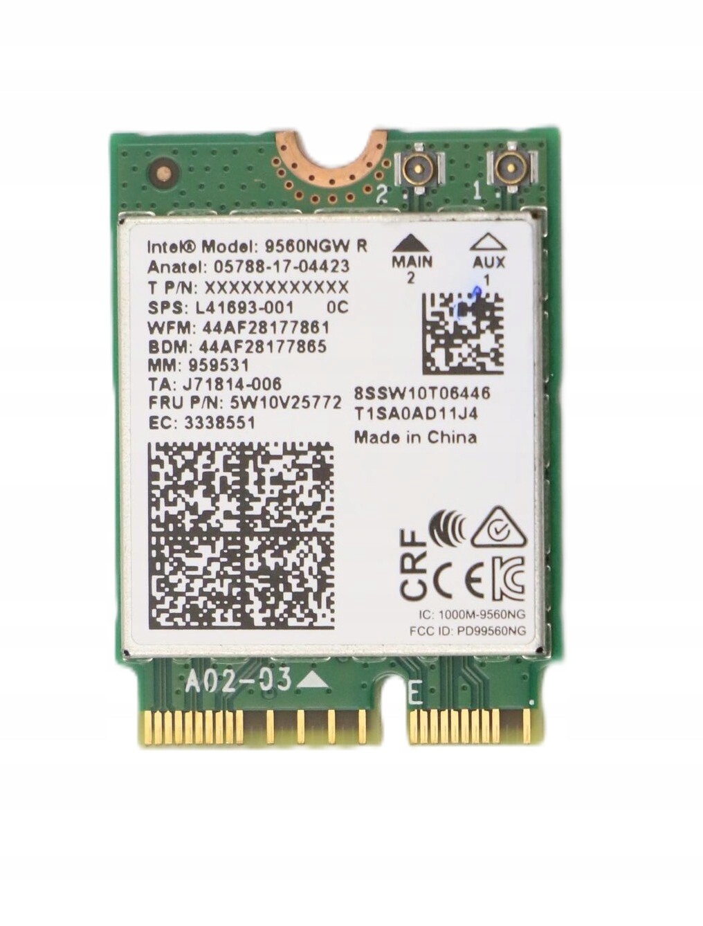 Lenovo 01AX793 IdeaPad Slim 3 Wi-Fi karta 14IAH8 14IRH8 15IAH8 15IRU8 16IRU8